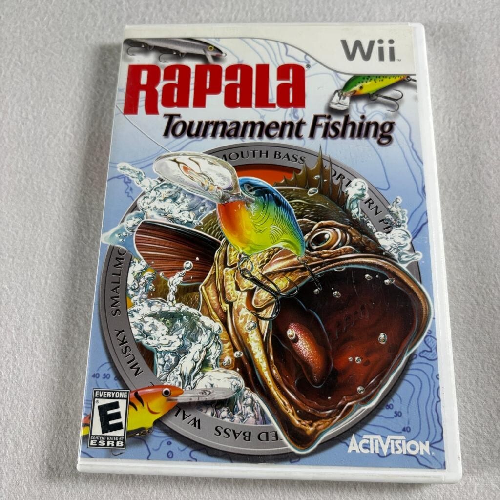Rapala Tournament Fishing Nintendo Wii Complete CIB Tested