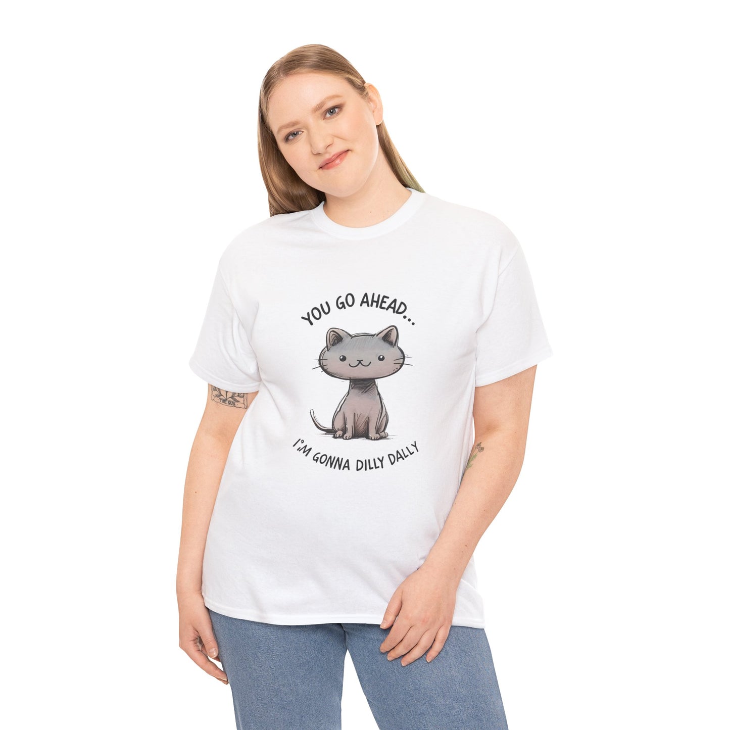 T-Shirt Fun Cat Dilly Dally