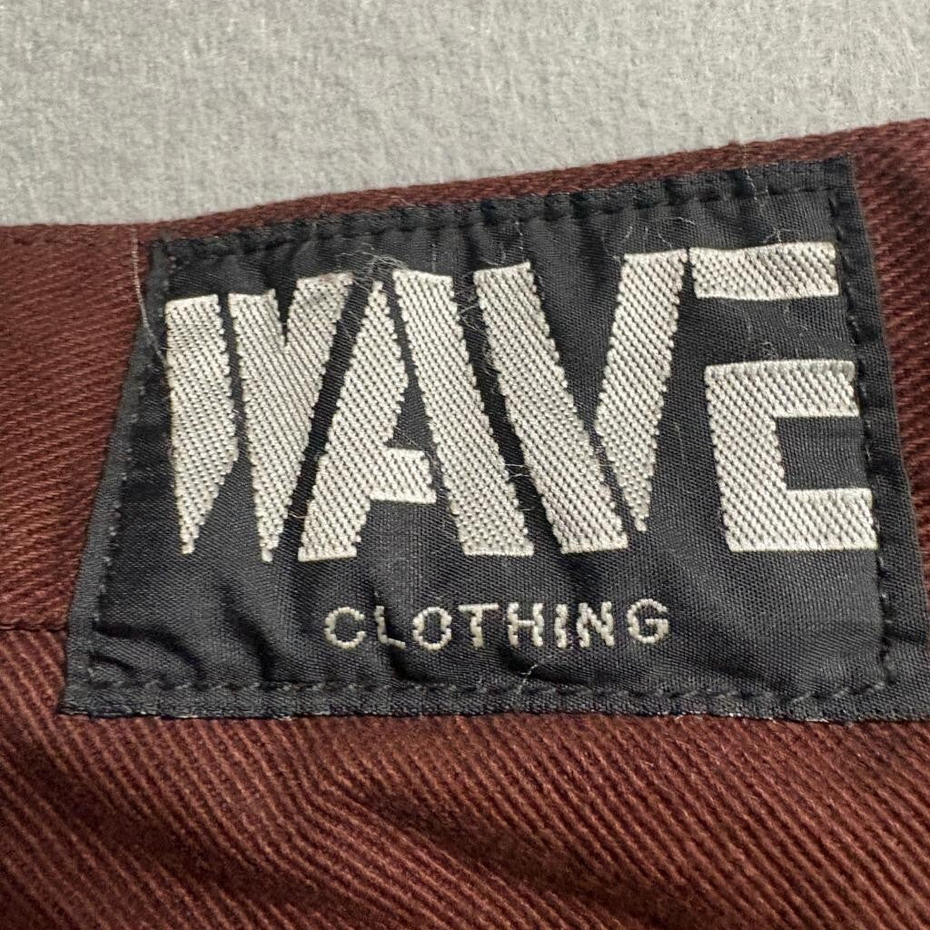Vintage Wave Clothing Jeans Womens Size 15 Brown Denim High Rise Tapered USA