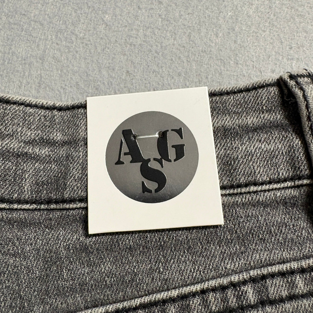 AGS Premium Jeans Womens Size 5 Gray Black Acid Wash Stretch Skinny Denim New