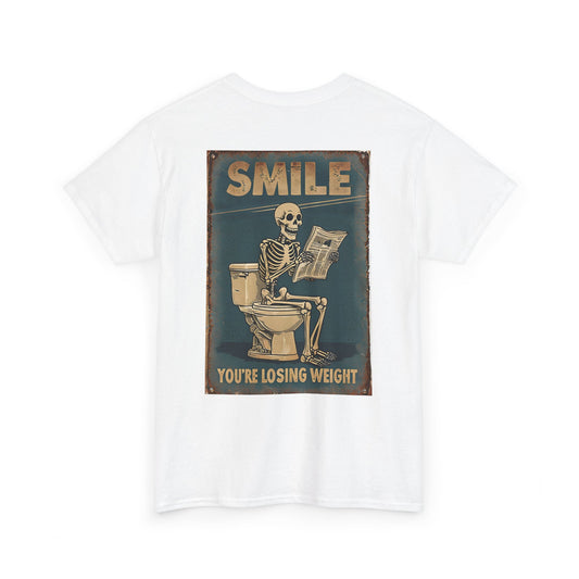 Smile Your Losing Weight Unisex Heavy Cotton Tee Printify