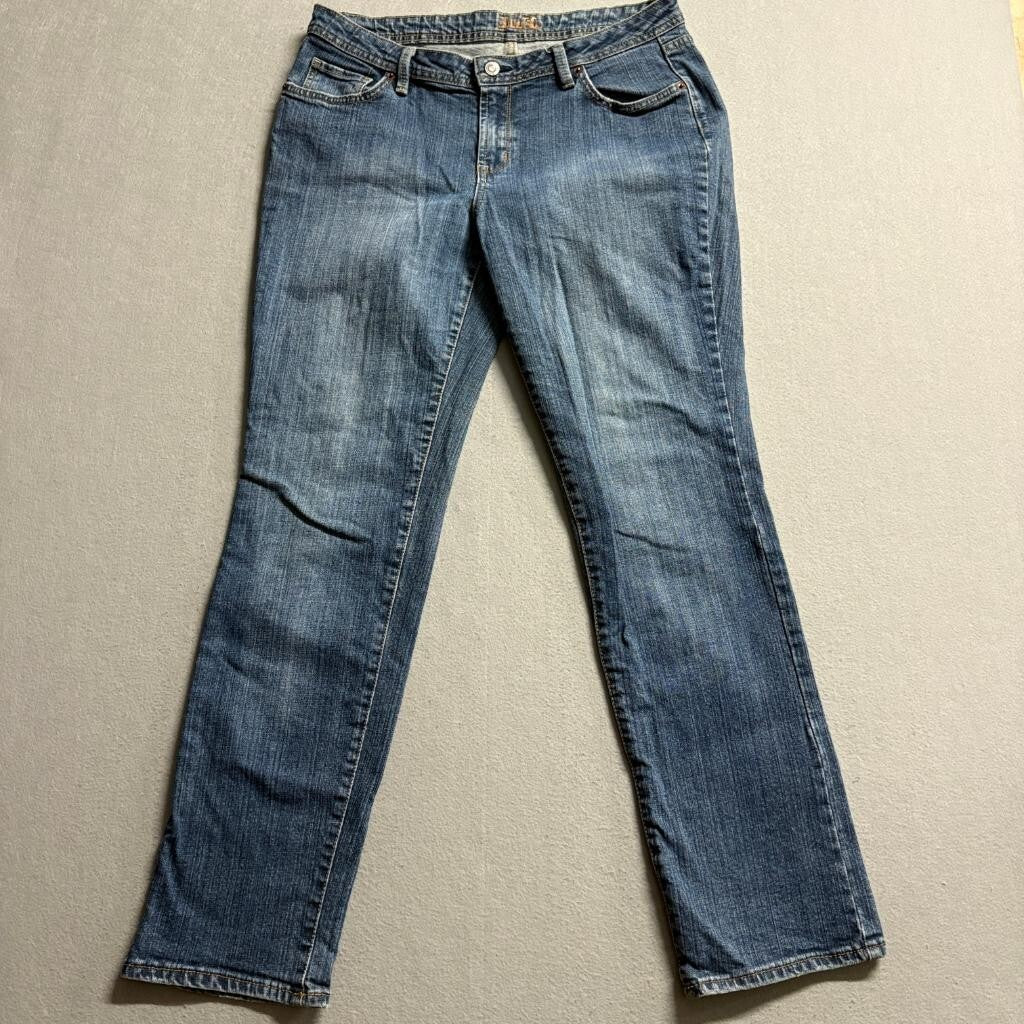 Bitten Sarah Jessica Parker Jeans Womens 12R Blue Denim Straight Leg Stretch