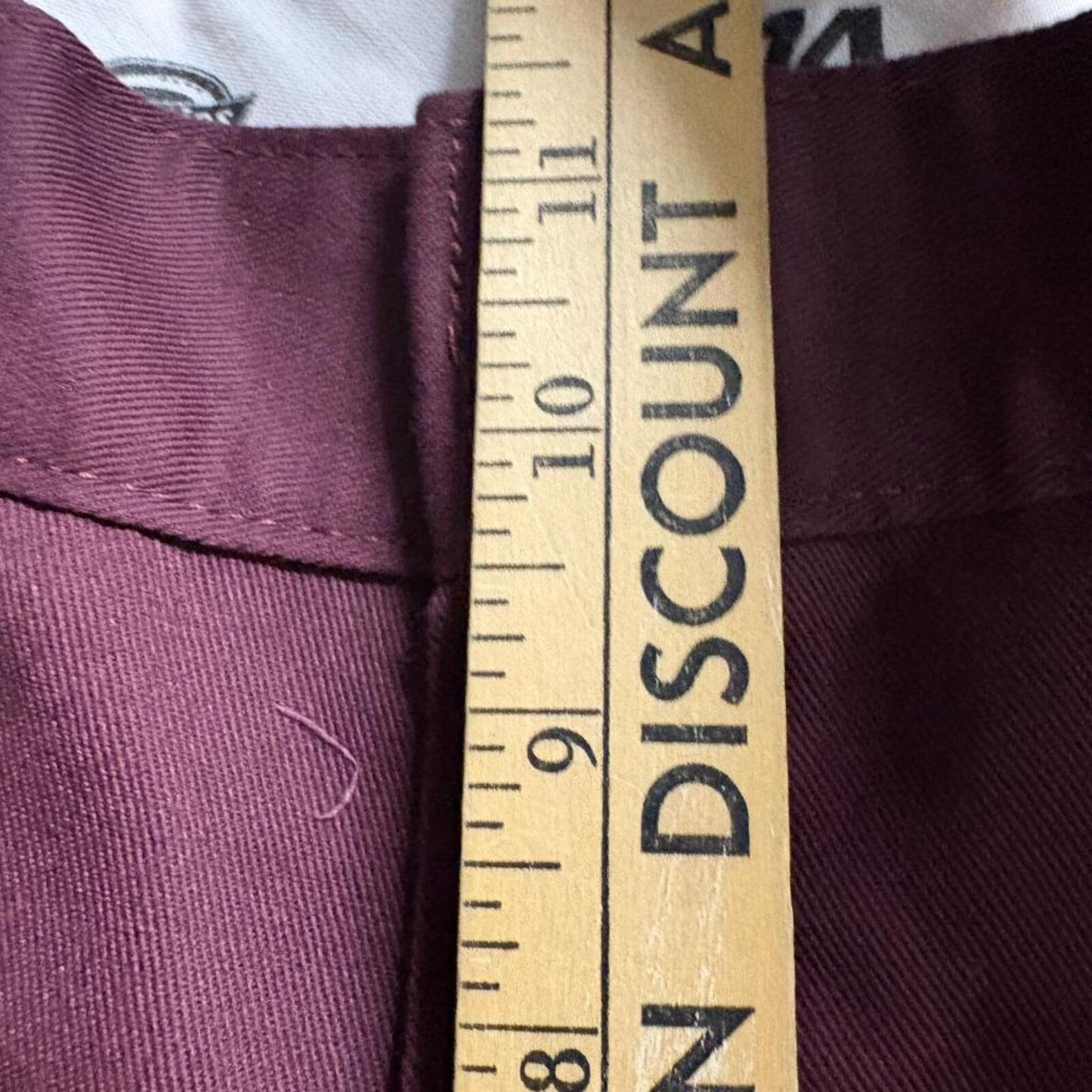 Dickies 874 Original Fit Work Pants Mens 34x32 Maroon Burgundy Twill Chino 33x30