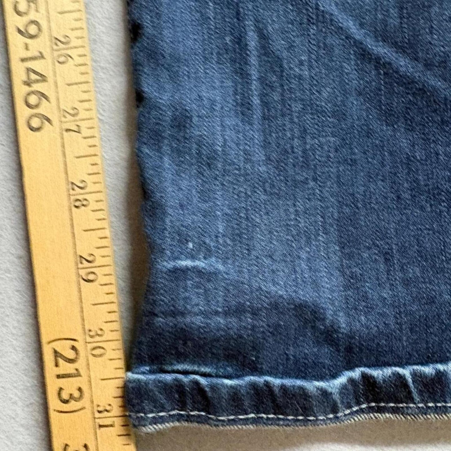 Mossimo Supply Co Womens Bootcut Jeans Size 11 Blue Denim Stretch Mid Rise