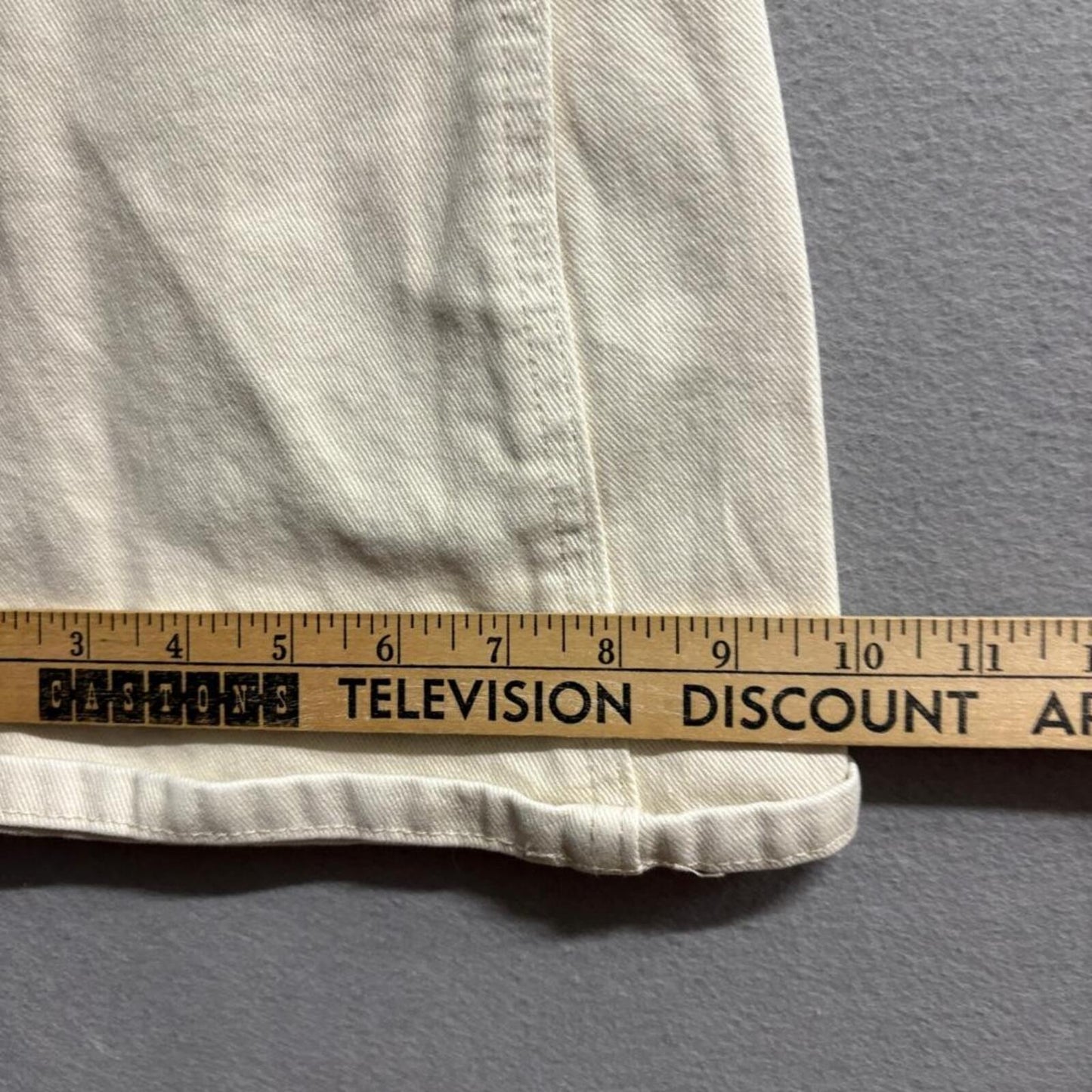 John Galt Brandy Melville Flare Jeans Womens Size S Off White Beige Denim