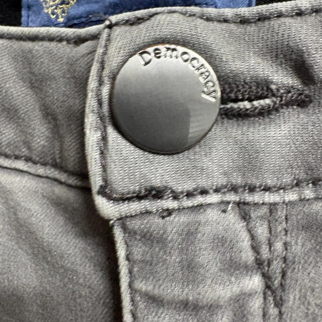 Democracy Ab Solution Skinny Jeans Womens 2P Gray Stretch Denim Ankle Pants
