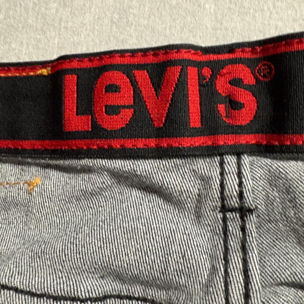 Levi's 514 Boys Jeans Size 20 Regular Black Denim Straight Leg Adjustable Waist
