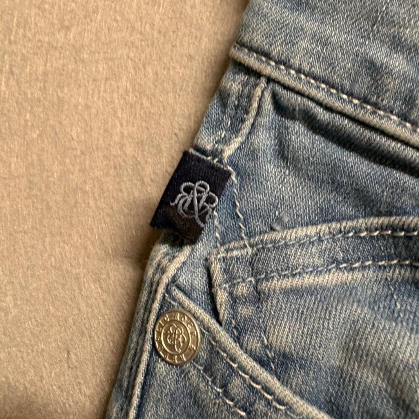 Rock and Republic Berlin Skinny Jeans Womens 4M Blue Aztec Geometric Print