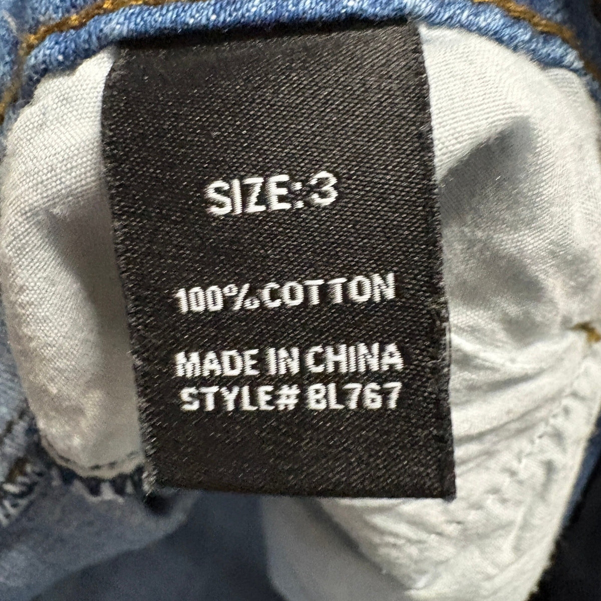 Fashion Nova Cargo Jeans Womens Size 3 Blue Denim High Rise Straight Leg Cotton