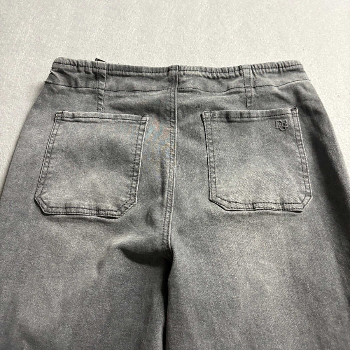 Diane Gilman DG2 Classic Stretch Denim Pants Womens Size 10T Gray Pull On Jeans