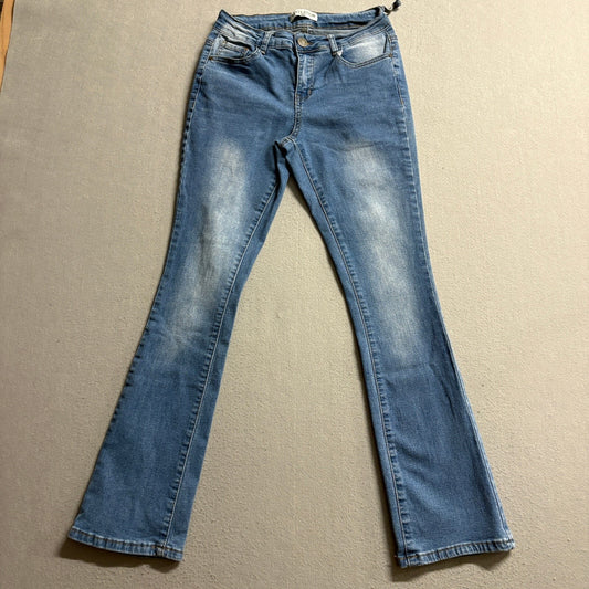 Revelation Denim Womens Jeans Size 4 Blue Stretch Bootcut Faded Mid Rise
