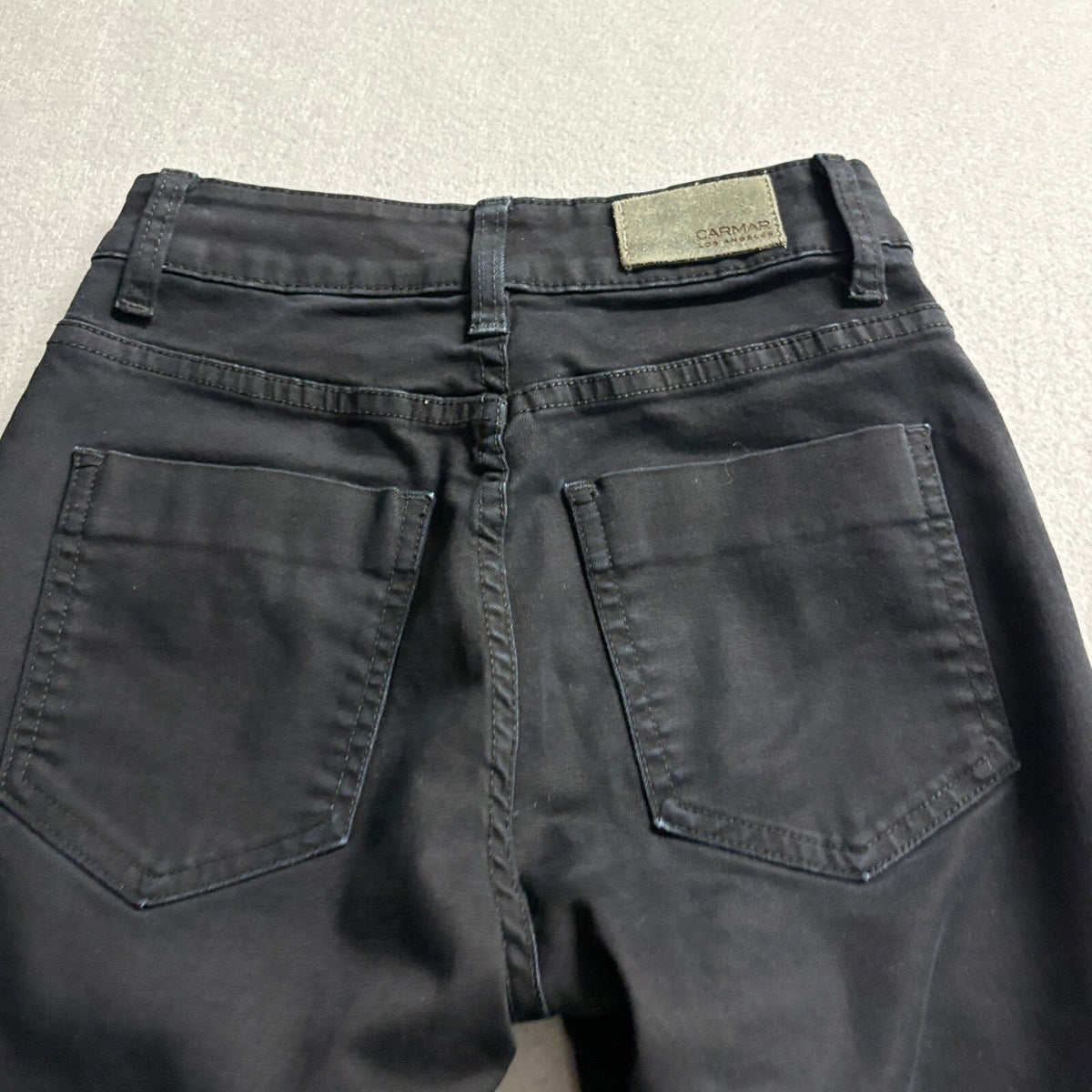 Carmar Denim Los Angeles Womens Skinny Jeans Size 24 Black Stretch Made in USA