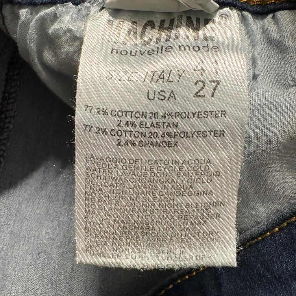 Machine Nouvelle Mode Skinny Jeans Womens 27 Dark Wash Stretch Denim Blue