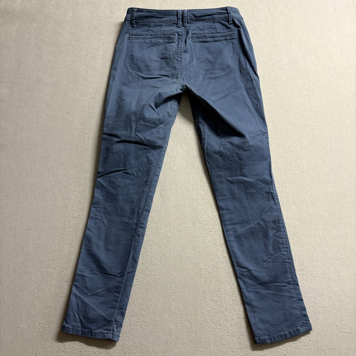 Wit & Wisdom Pants Womens Size 2 Blue Utility Cargo Stretch Skinny Ankle Chino