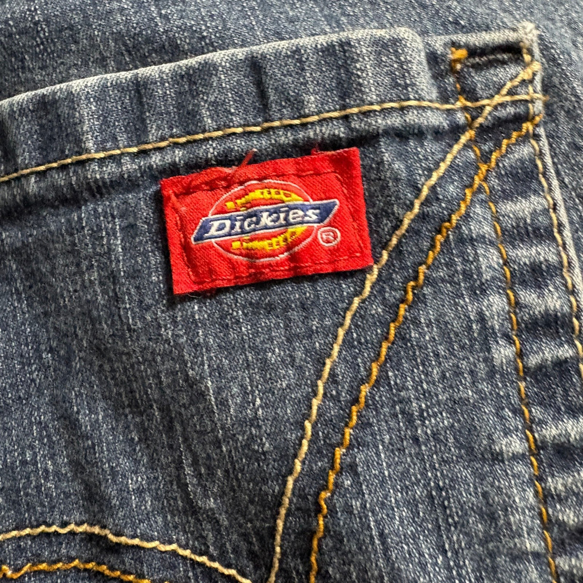 Dickies Mens Jeans Size 36x29 Blue Denim Straight Leg Work Stretch FD635MNG