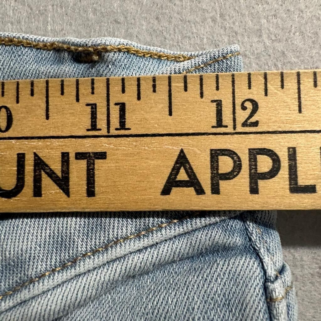 Frame Denim Le Skinny de Jeanne Crop Jeans Womens 24 Light Wash Raw Hem Turkey