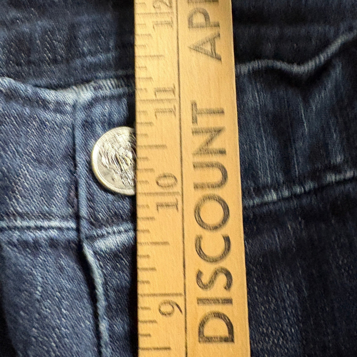 Rock & Republic Bootcut Jeans Womens 10 Blue Denim Embroidered Pocket Stretch