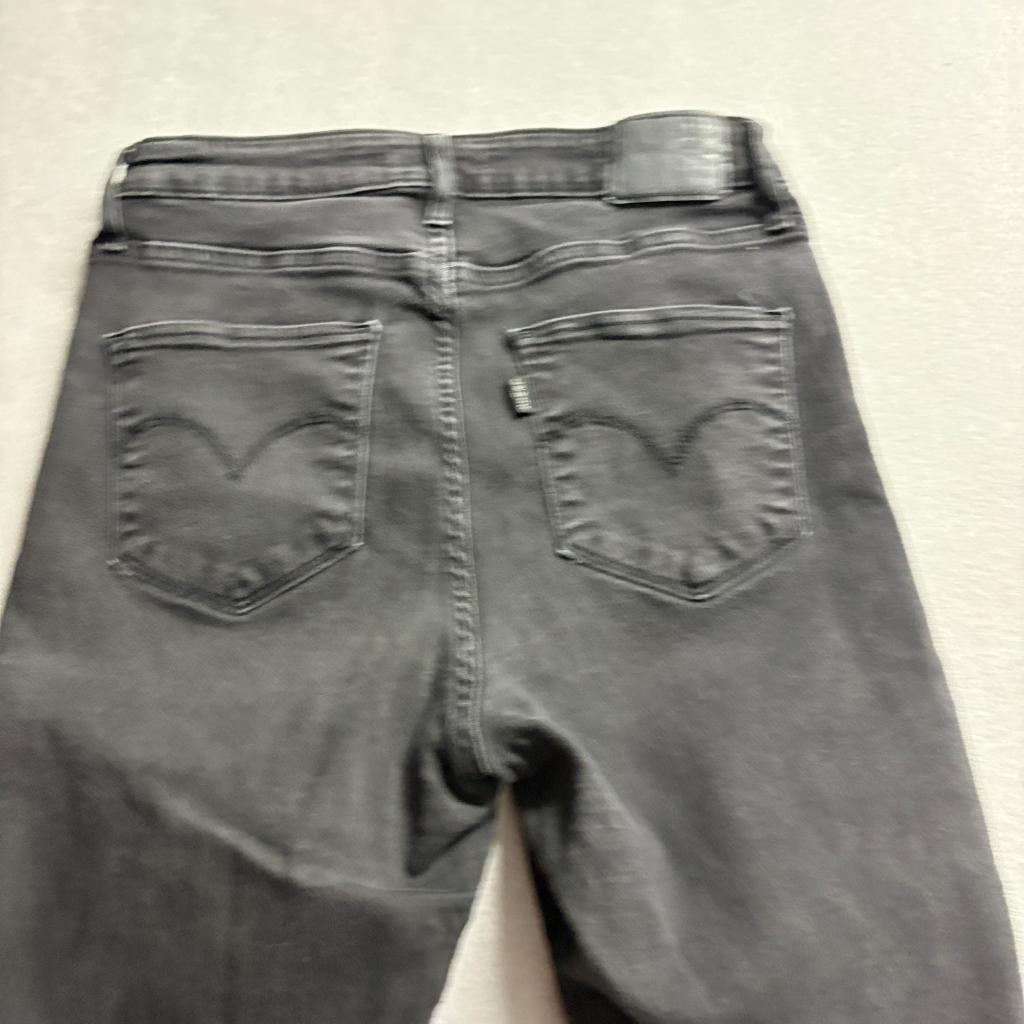 Levis 721 High Rise Skinny Jeans Womens Size 30 Black Denim Stretch Pants