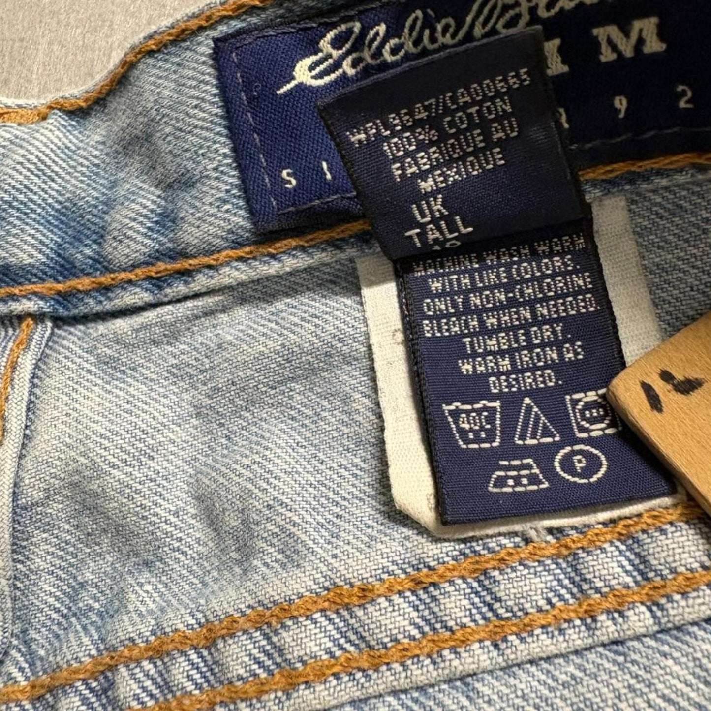 Eddie Bauer Vintage Mom Jeans Womens 6 Tall Light Wash High Rise Straight Leg