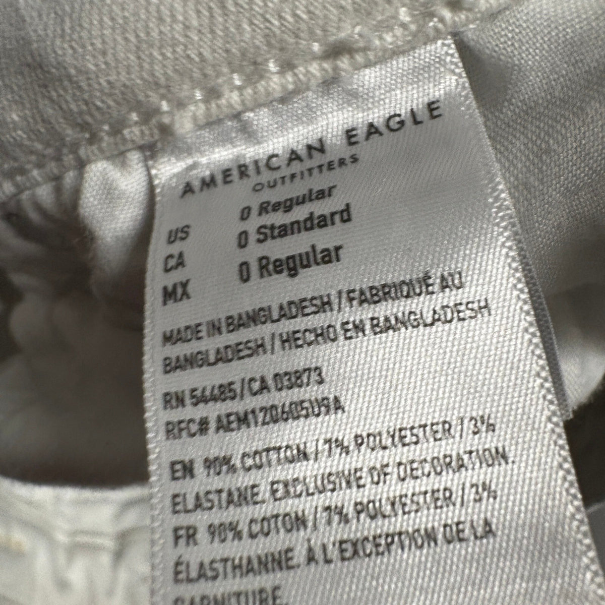 American Eagle Skinny Kick Jeans Womens Size 0 Regular Gray Super Stretch Denim