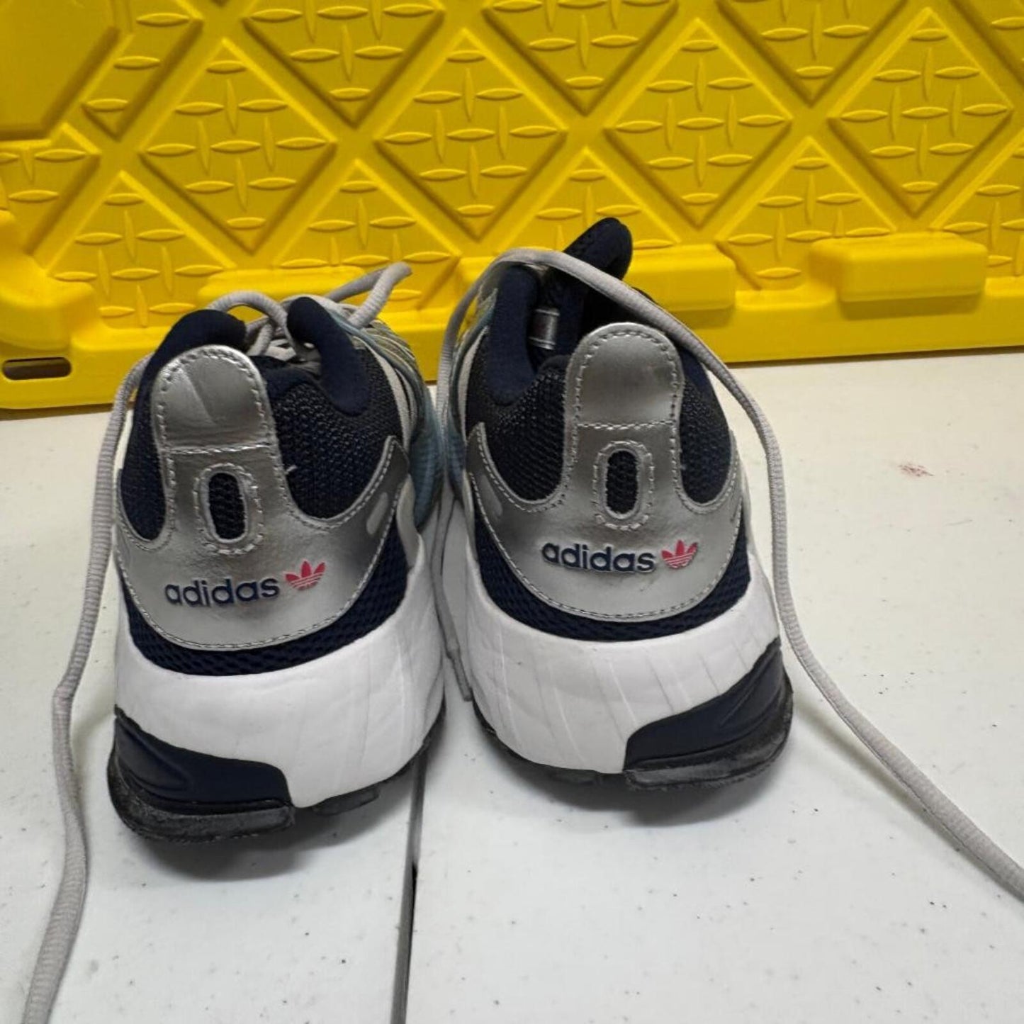 Adidas Equipment Gazelle Navy Silver Metallic Mens Size 5 Running Shoes EE7746
