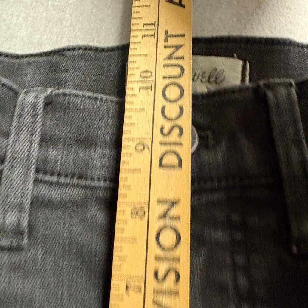Madewell The Perfect Vintage Wide Leg Jeans Womens Size 25 Black Denim High Rise