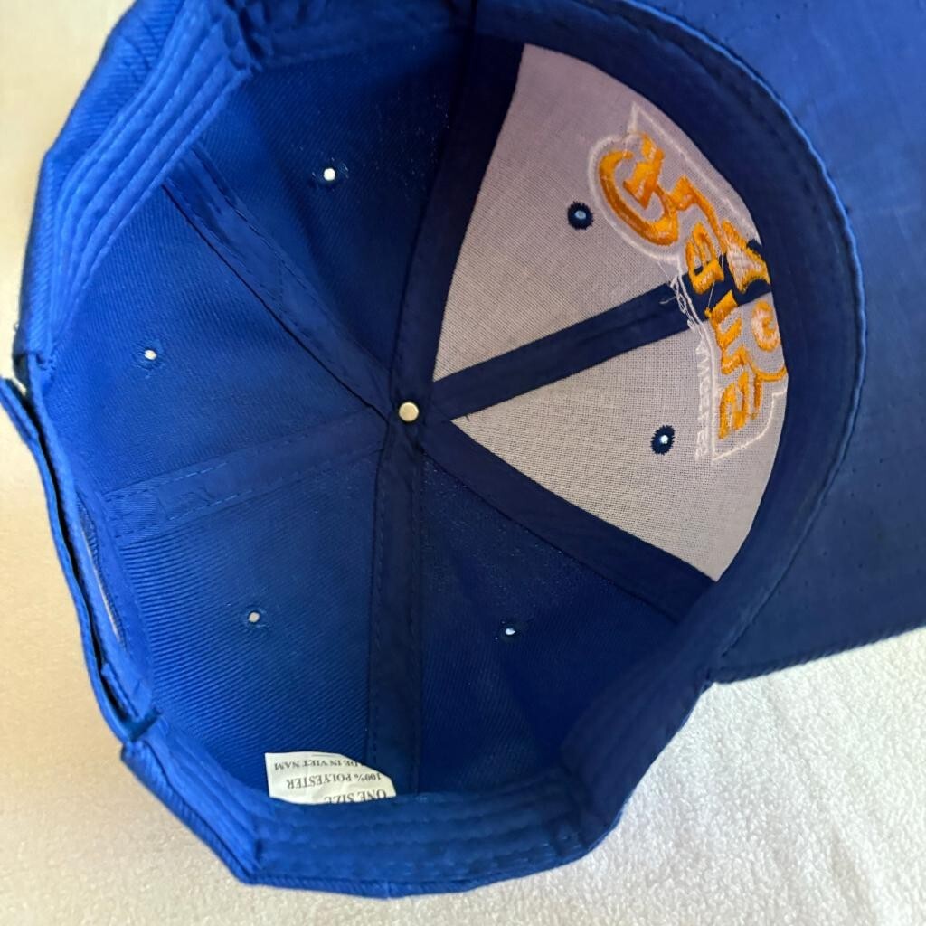 Los Angeles Rams Hat Cap Mens One Size Blue Polyester Adjustable Strapback