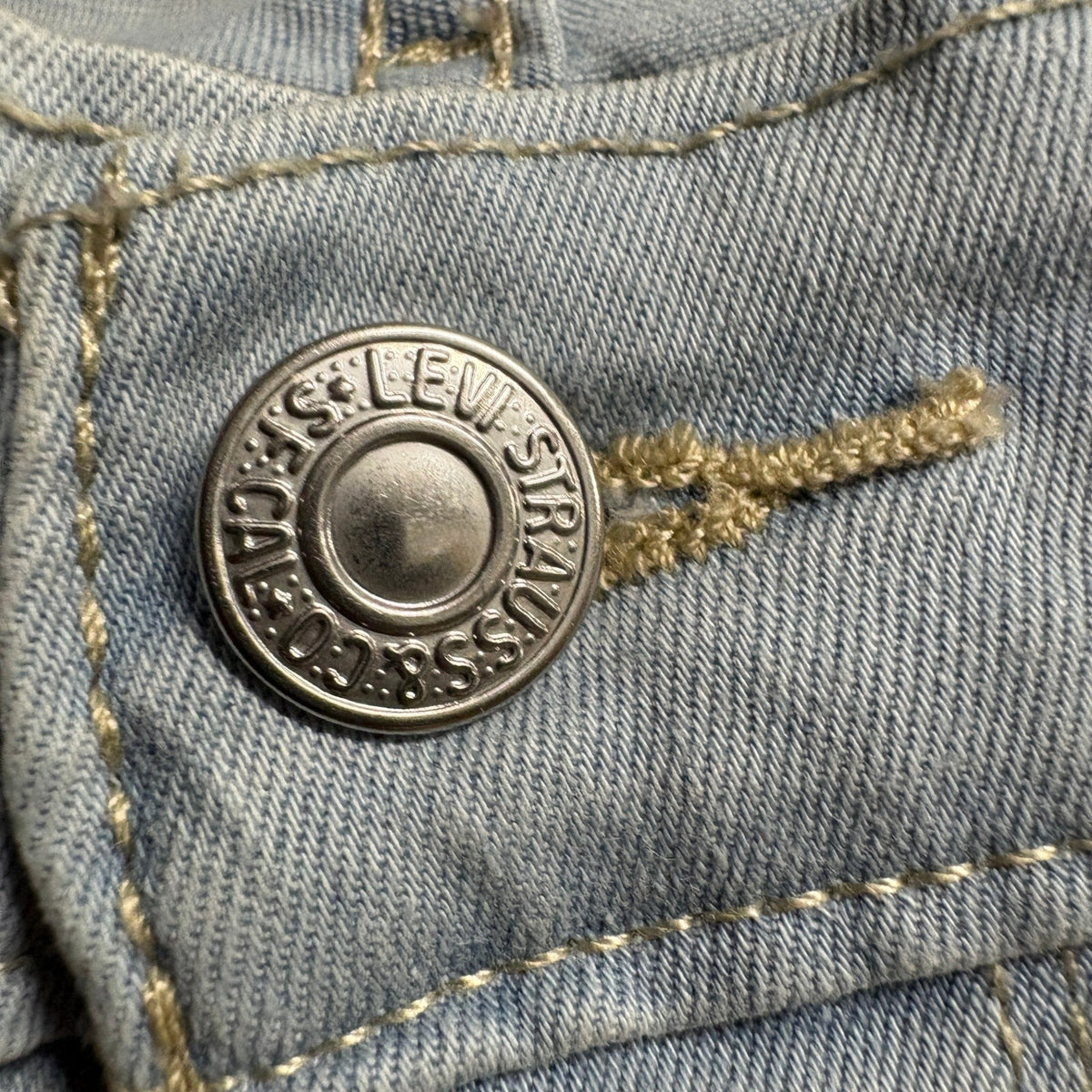Levis 710 Super Skinny Jeans Womens 27 Light Wash Denim Stretch Blue