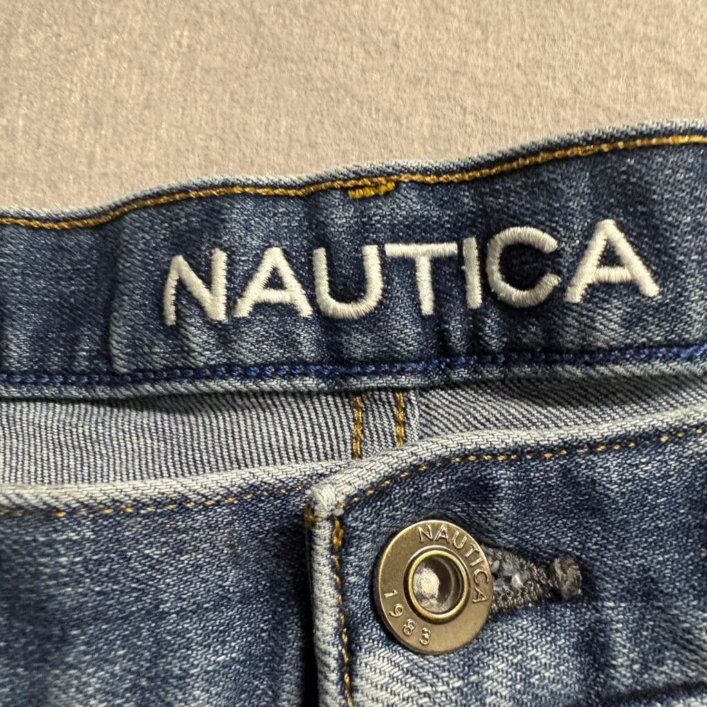 Nautica Jeans Mens 34x32 Original Relaxed Fit Blue Denim Pants