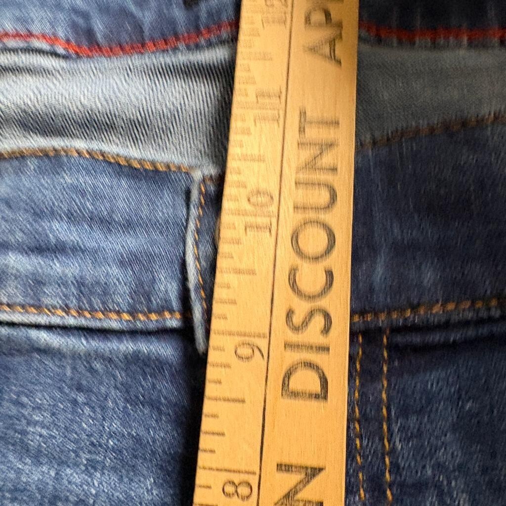Tommy Hilfiger Jeans Mens 38x32 Blue Denim Straight Leg Stretch Pants