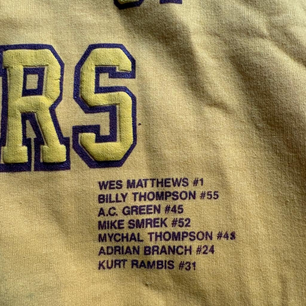 Vintage Los Angeles Lakers 1987 World Champions Sweatshirt XL Yellow Crewneck