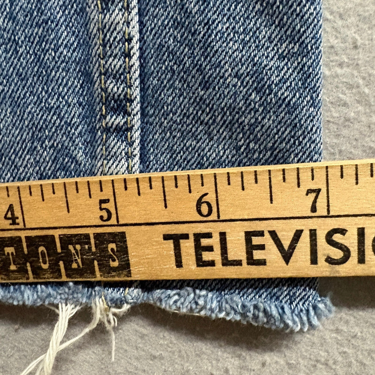 Zara TRF Side Stripe Jeans Womens Size 24 Blue Denim Raw Hem Straight Leg