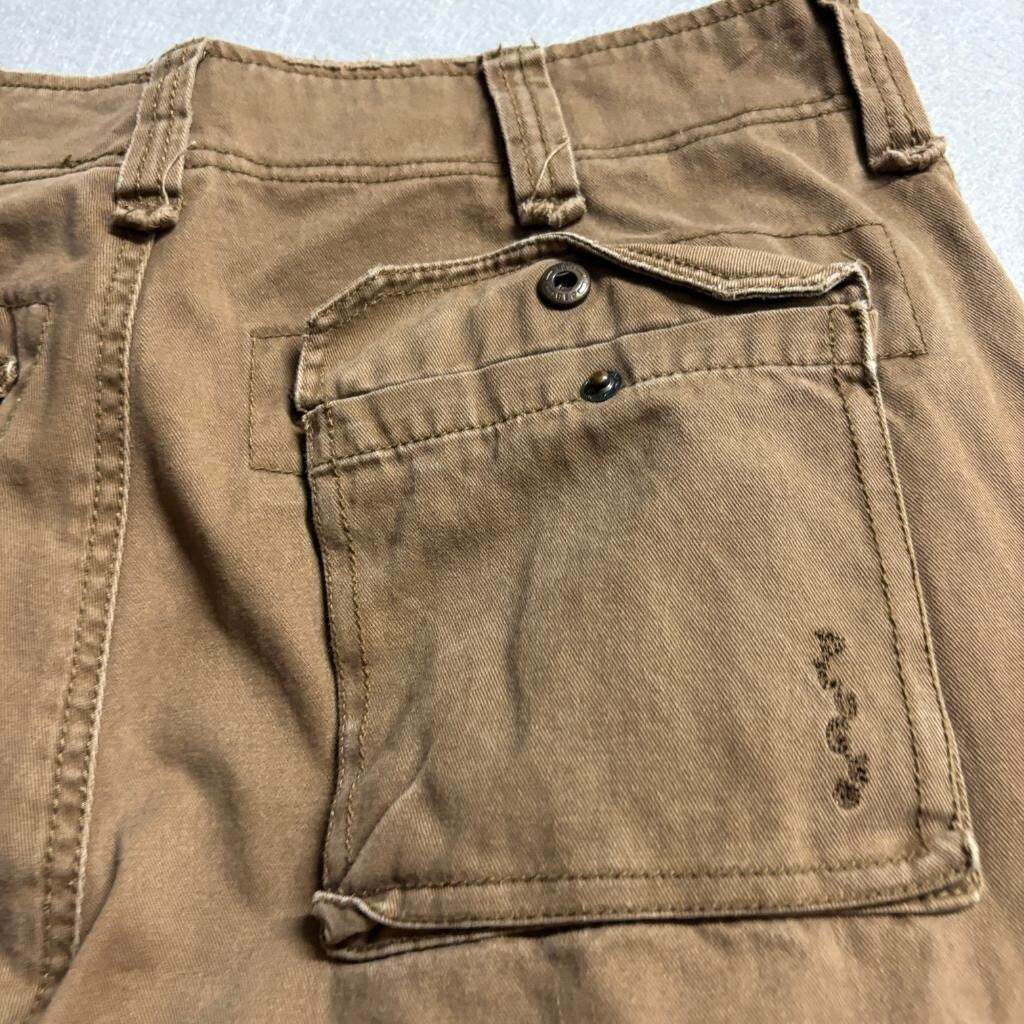 Abercrombie & Fitch Mens Cargo Pants 32x32 Brown Cotton Multi Pocket Vintage