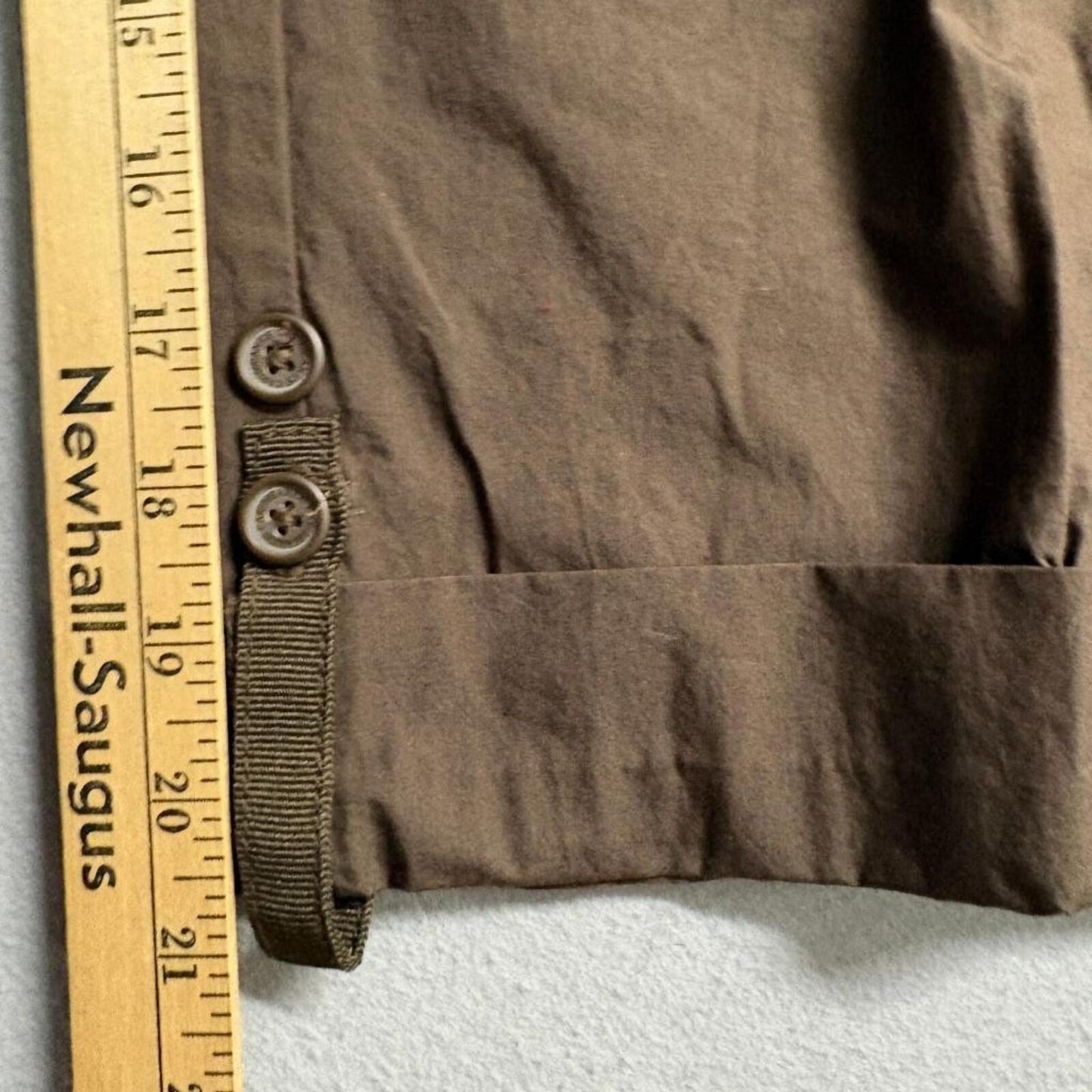 Caribbean Joe Crop Pants Womens 8 Brown Cotton Utility Cargo Capris