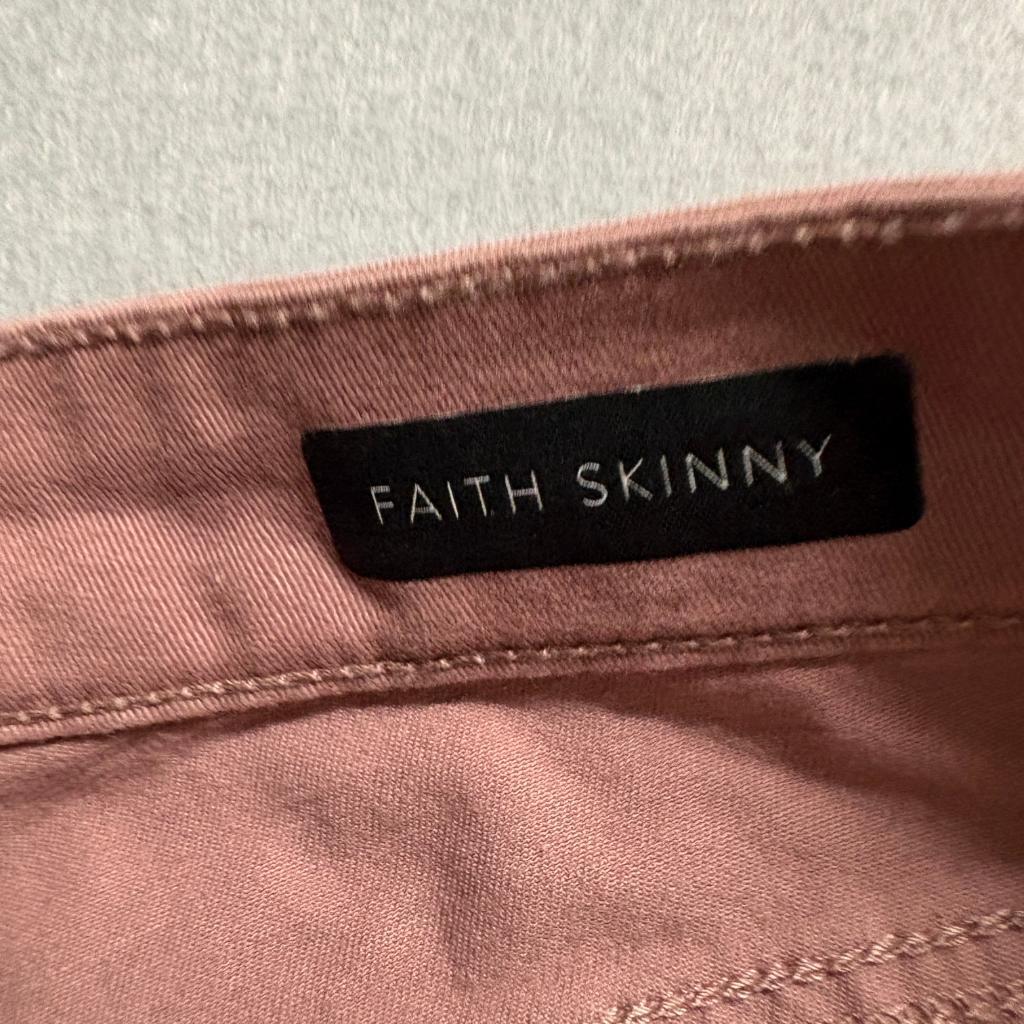 Miraclebody Jeans Womens 6 Faith Skinny Pants Dusty Rose Pink Stretch Cotton
