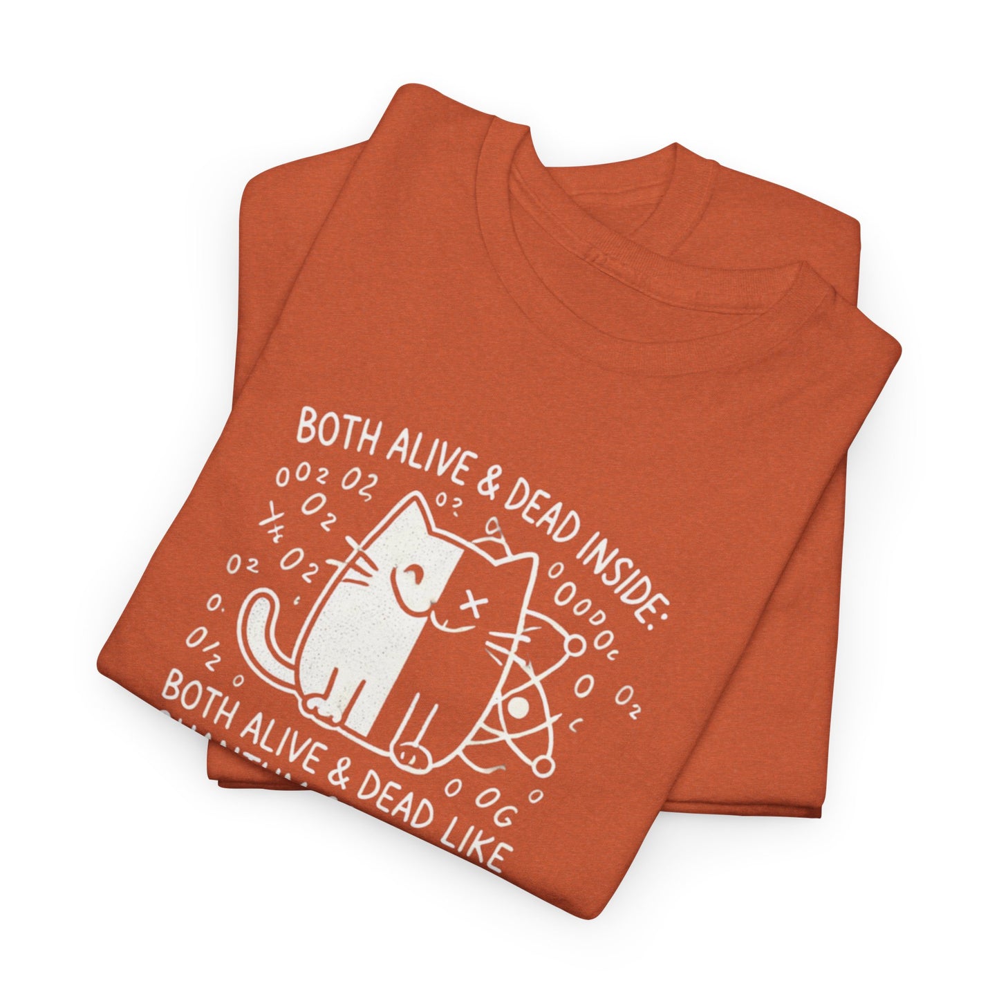 Quantum Cat Unisex Heavy Cotton Tee