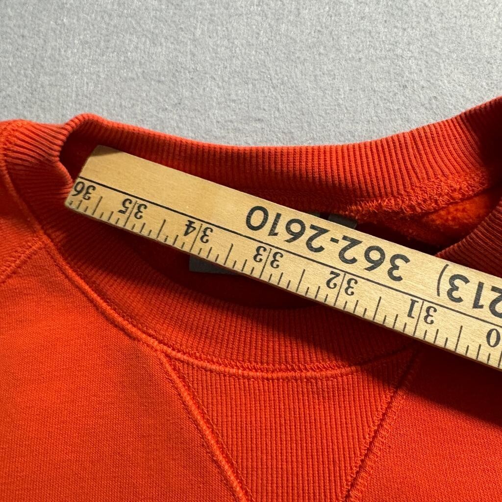 Carhartt WIP Chase Sweatshirt Mens Large Orange Crewneck Pullover Fleece