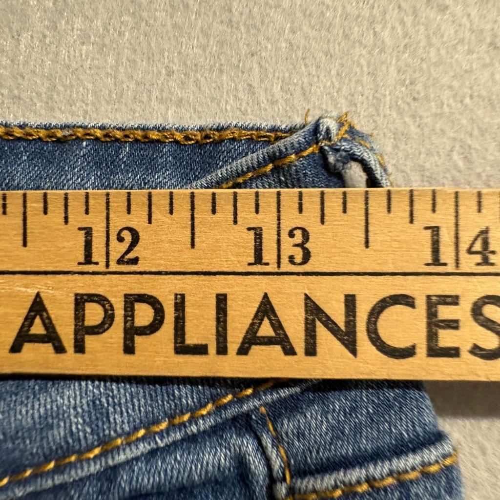 Skinny Fries Denim Jeans Womens Size 5 Blue Distressed High Rise Stretch Slim