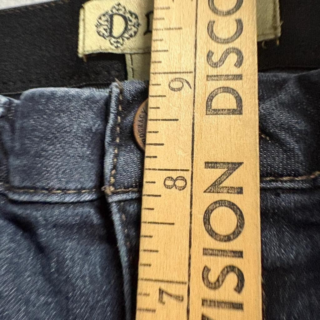 Democracy Ab Technology Skinny Jeans Womens 10P Blue Stretch Denim Crop Ankle