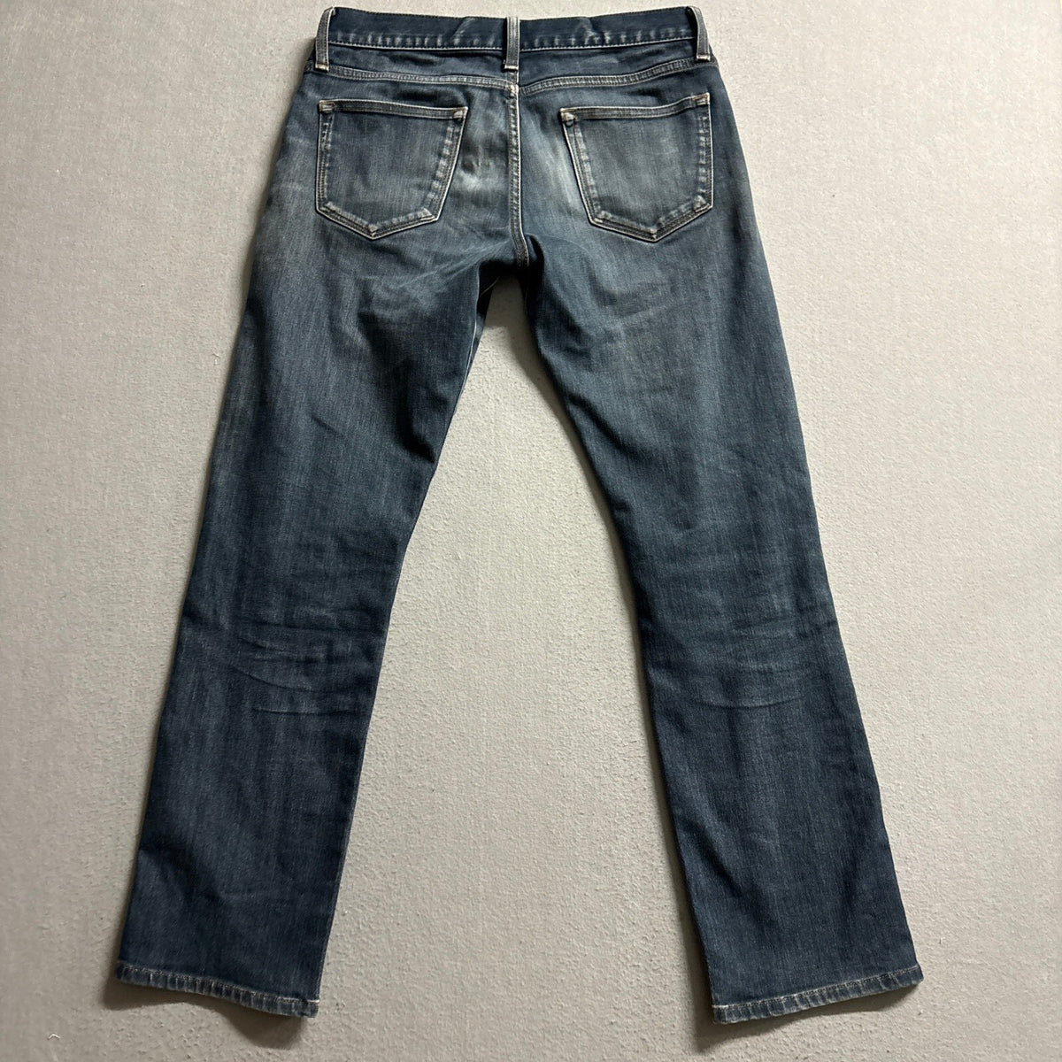 UNIQLO UJ Mens Blue Denim Stretch Jeans Size 30x32 Medium Wash Straight Leg