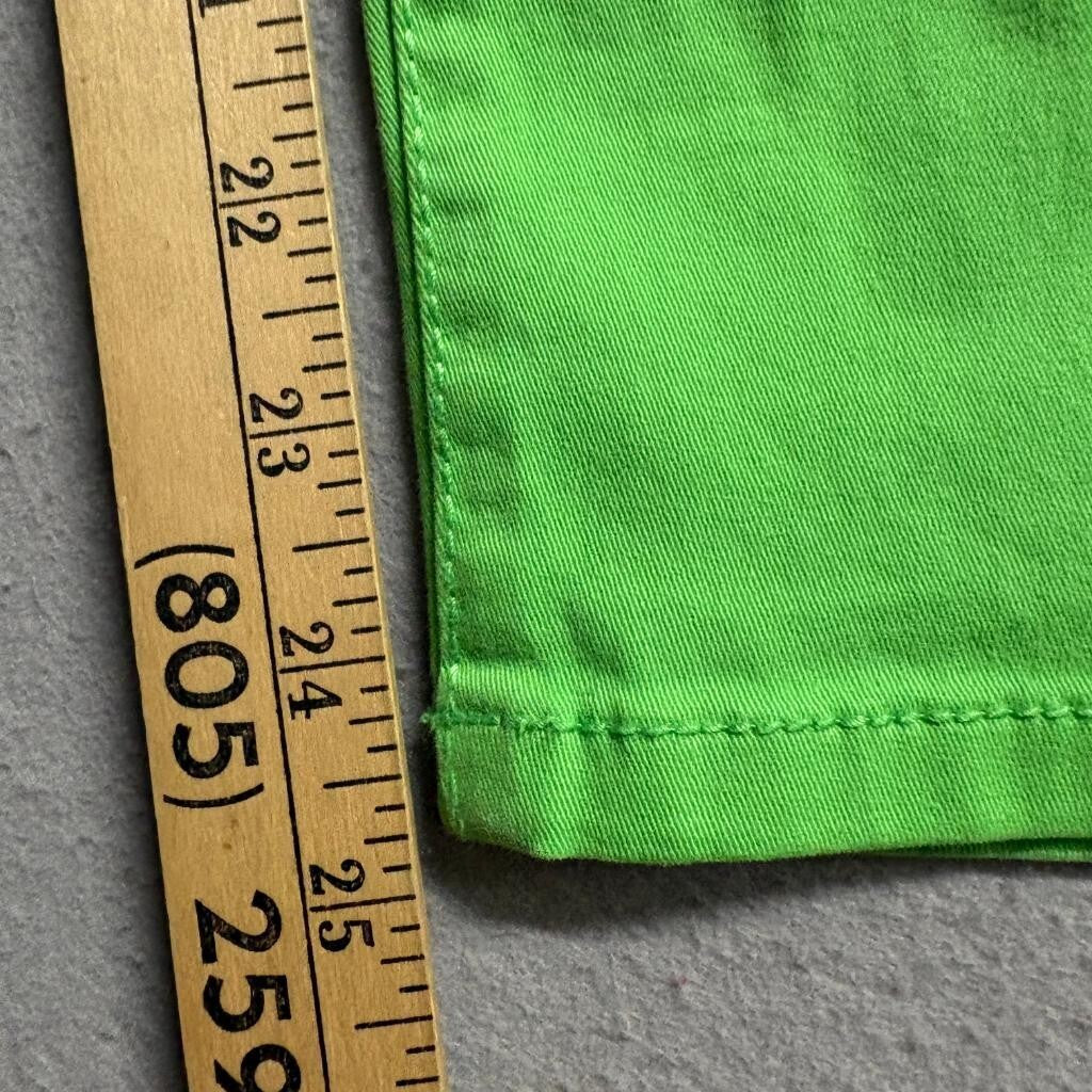 Aeropostale Lola Cropped Jegging Jeans Womens 13/14 Lime Green Stretch Denim