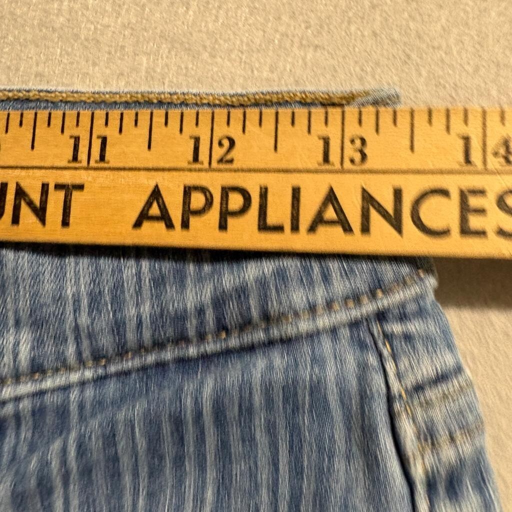 Levis 720 High Rise Super Skinny Jeans Womens 26x32 Blue Striped Denim Stretch