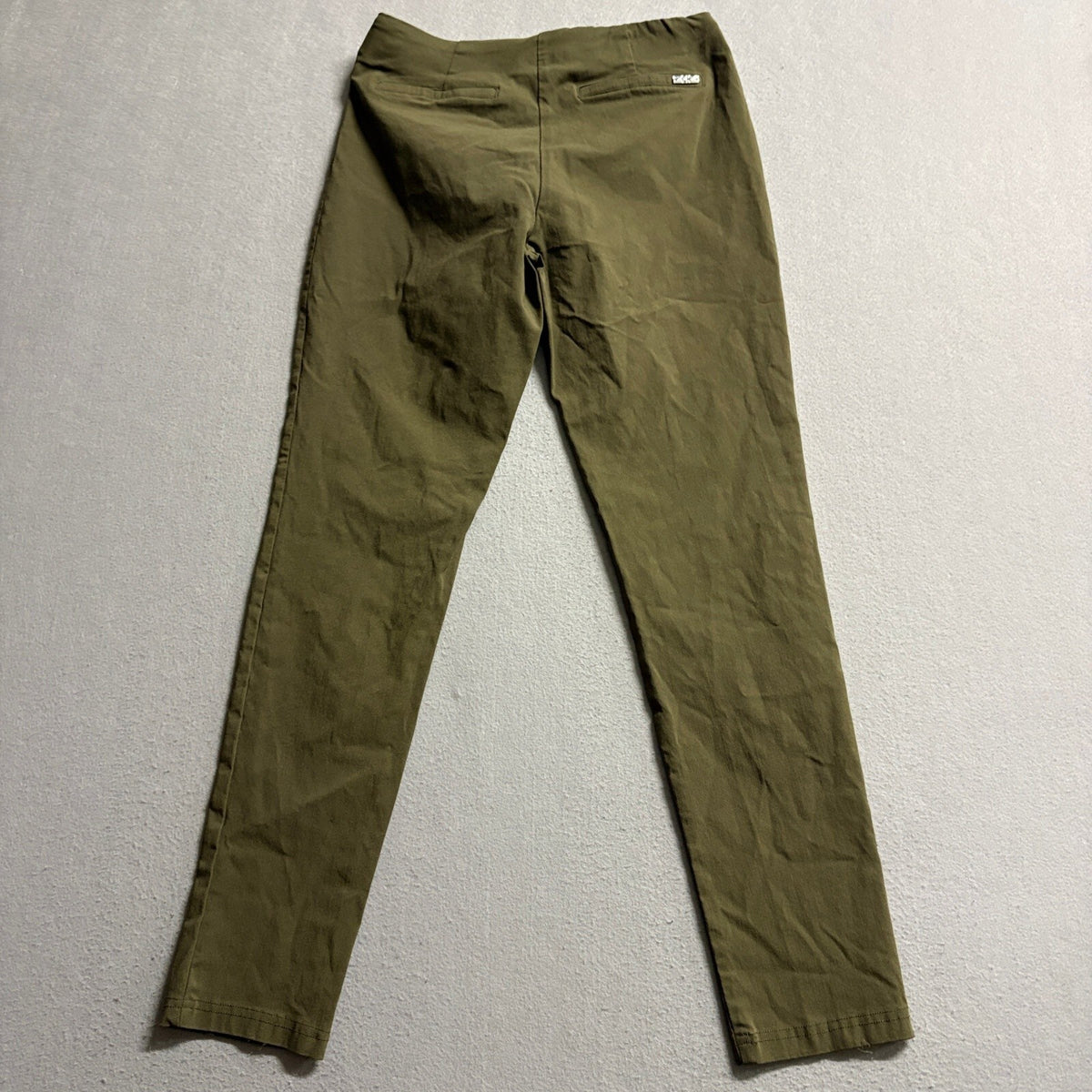 Calvin Klein Womens Pants Size 6 Olive Green Stretch Slim Fit Ankle Dress
