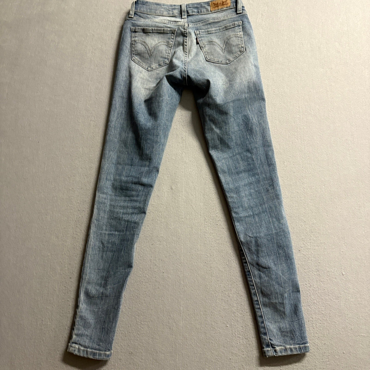 Levis Legging Jeans Womens 26x28 Blue Denim Skinny Stretch Low Rise