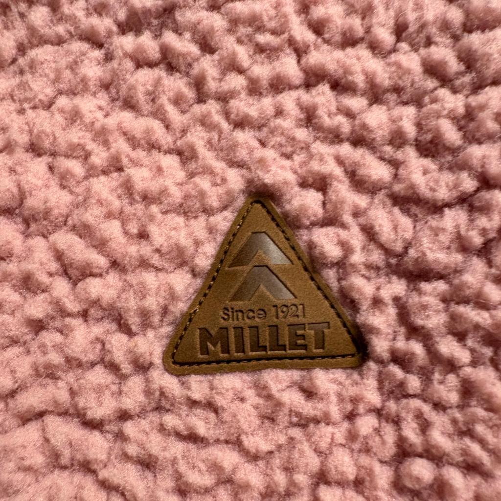 Millet Fleece Vest Womens 100 Pink Sherpa Pile Full Snap Outdoor Gilet
