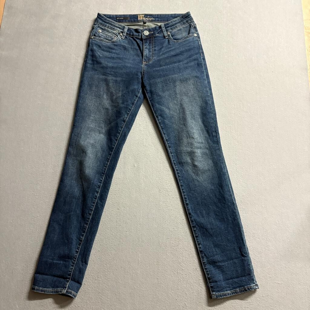 Kut from the Kloth Katy Boyfriend Jeans Womens Size 2 Blue Denim Flap Pocket