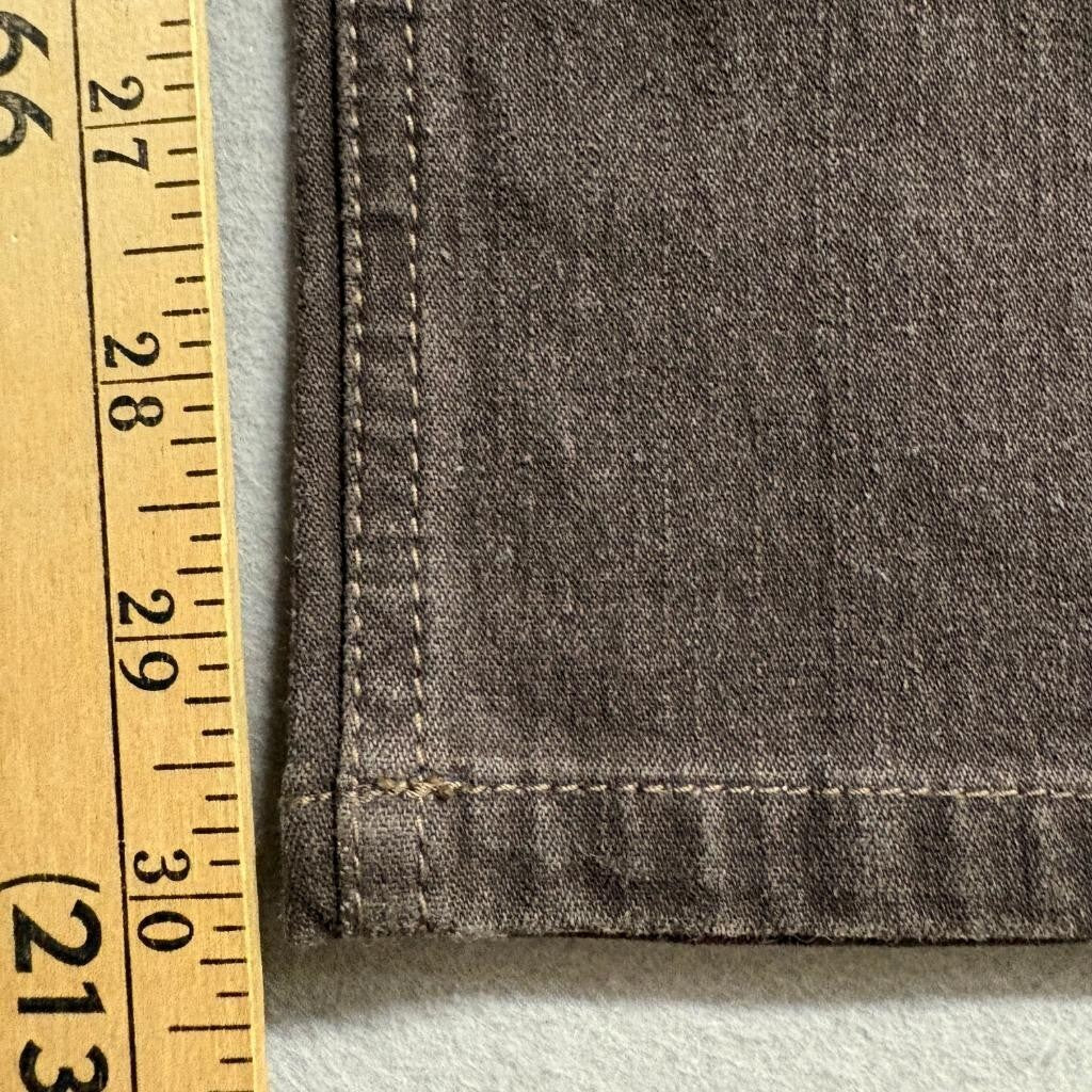J.Jill Denim Slim Leg Jeans Womens 16 Brown Stretch Cotton Lycra Mid Rise