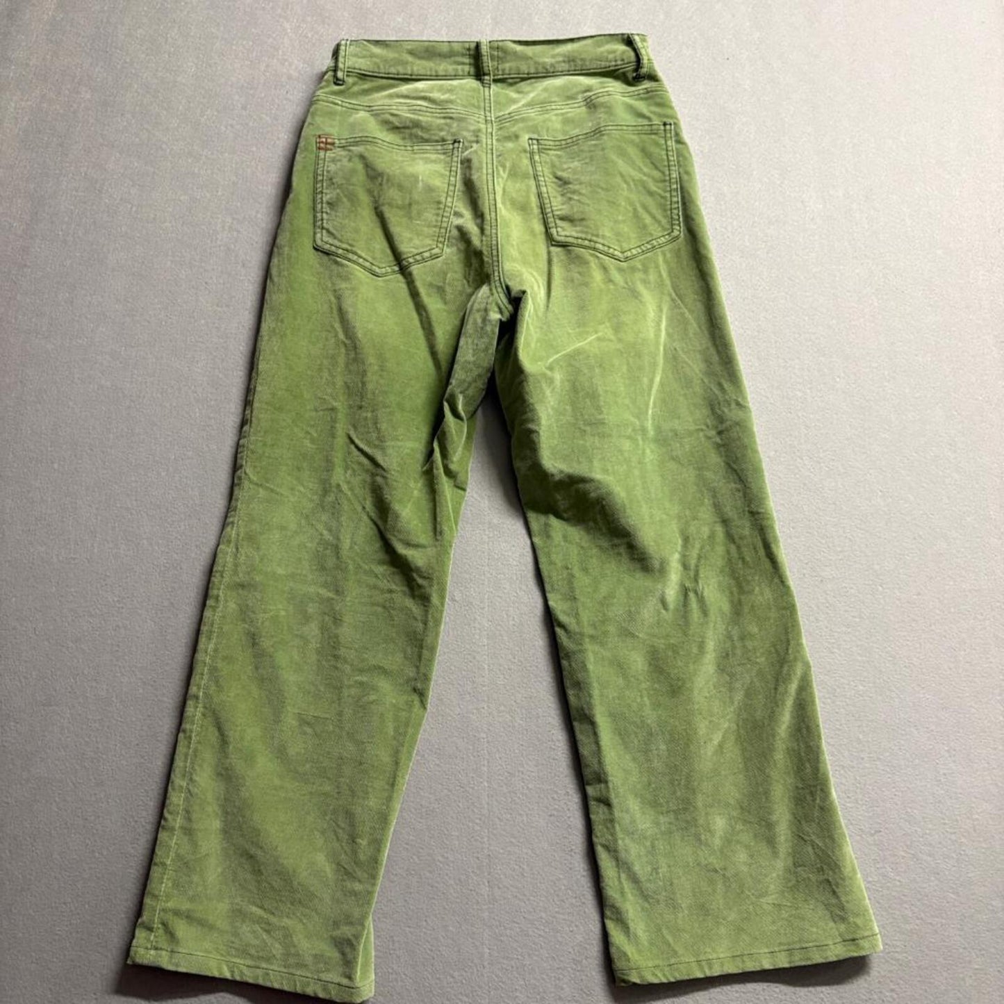 BDG Urban Outfitters Corduroy Pants Womens 28 Green High Rise Wide Leg Cropped
