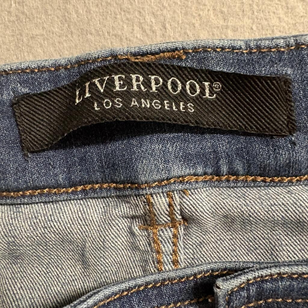 Liverpool Los Angeles Abby Slim Ankle Jeans Womens Size 16 Blue Denim Stretch