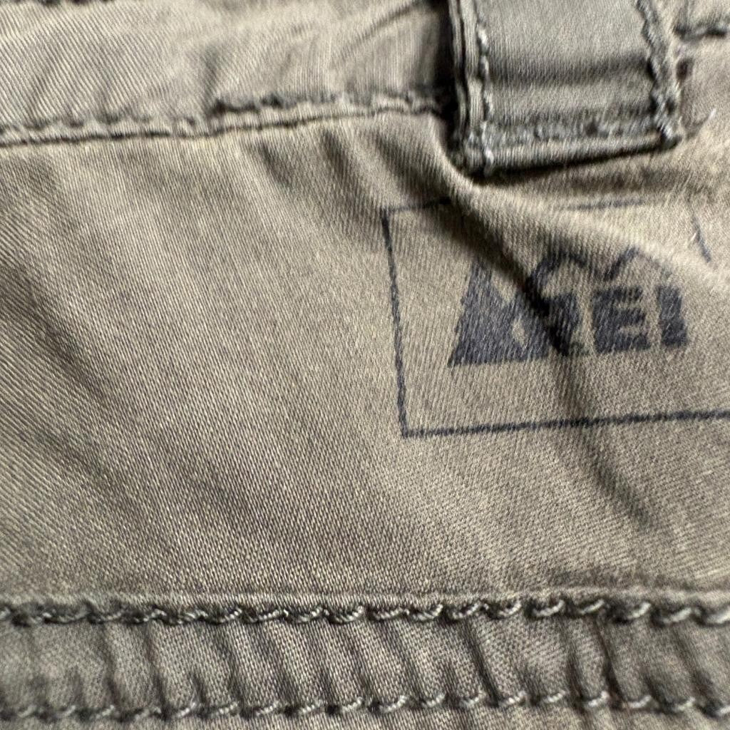 REI Womens Pants Size 6 Petites Green Cotton Blend Roll Up Convertible Hiking